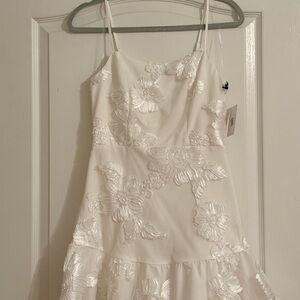 Crystal Doll White Floral Mini Dress